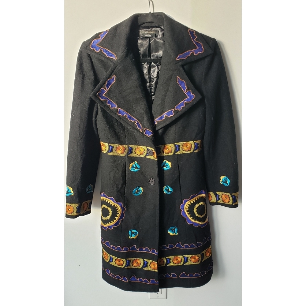 BCBGMaxAzria Patterned Wool Coat
